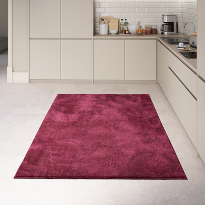 Anti-Slip Backing, Shaggy Rugs Bordeaux