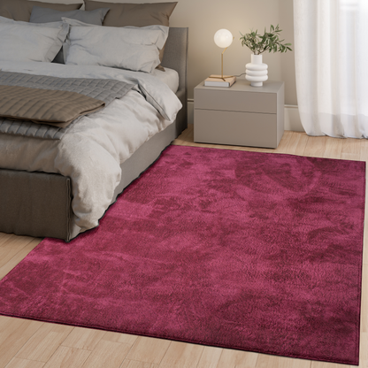 Anti-Slip Backing, Shaggy Rugs Bordeaux