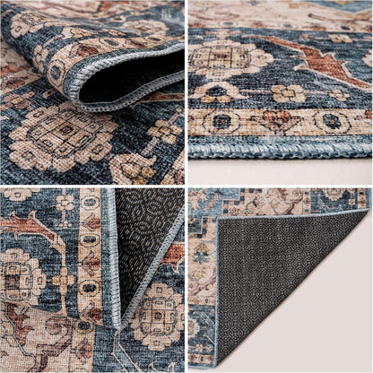 Washable Rugs HAMILTON Blue/Cream