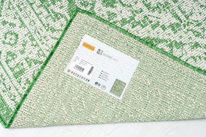 Outdoor Rugs Vintage Medallion Green / Cream