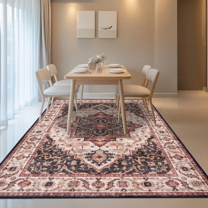 Washable Rugs HAMILTON Brown / Beige