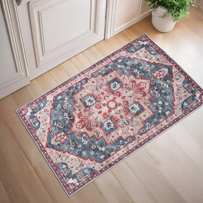 Washable Rugs HAMILTON Blue/Red