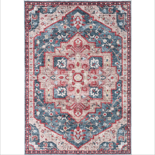 Washable Rugs HAMILTON Blue/Red