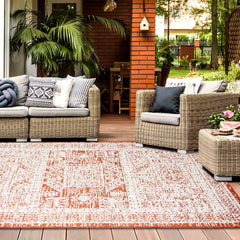 Outdoor Rugs Vintage Medallion - Terra / Cream