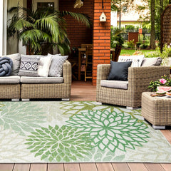 Outdoor Rugs Bellis - Dark / Green