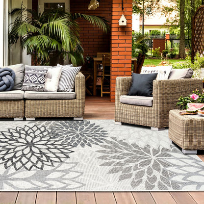 Outdoor Rugs Bellis - Black / Grey