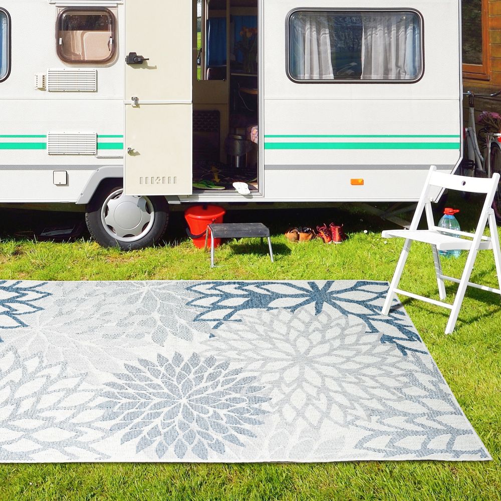 Outdoor Rugs Bellis - Blue/ Grey