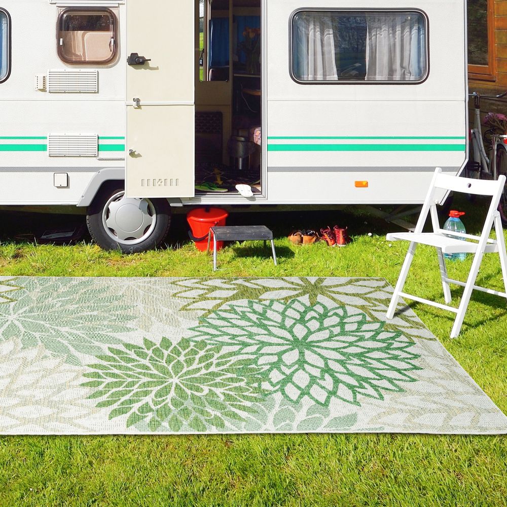 Outdoor Rugs Bellis - Dark / Green