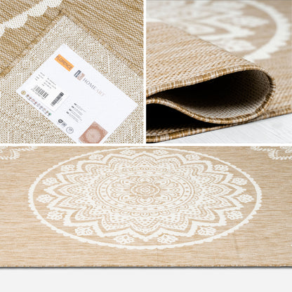 Outdoor Rugs Mandala Natural / Cream