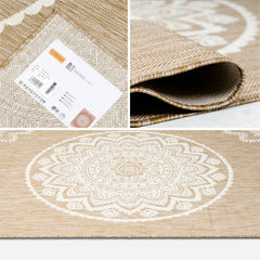 Outdoor Rugs Mandala -Natural / Cream