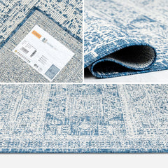 Outdoor Rugs Vintage Medallion - Blue / Cream