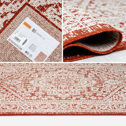 Outdoor Rugs Vintage Medallion Terra / Cream