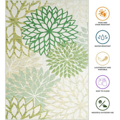 Outdoor Rugs Bellis - Dark / Green