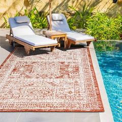 Outdoor Rugs Vintage Medallion - Terra / Cream