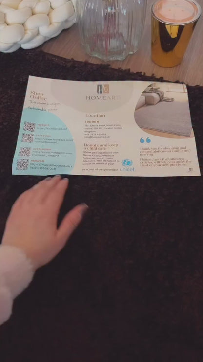 Shaggy Rug Plain Light Beige