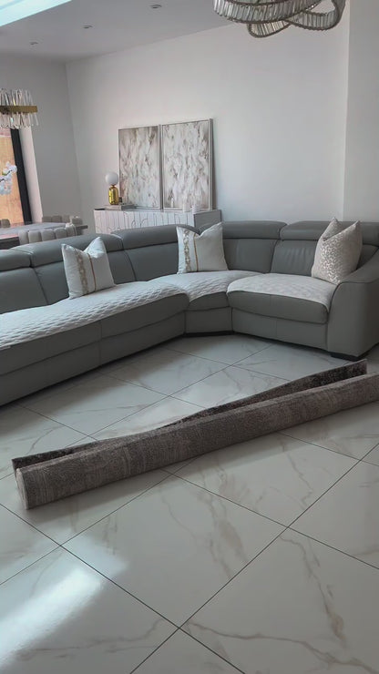 Marlow Abstract Rug | Brown & Super Soft