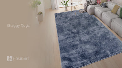Anti-Slip Backing, Shaggy Rugs Brown