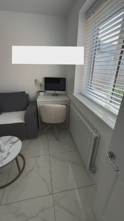 Shaggy Rug Lined Trellis Ivory/Black