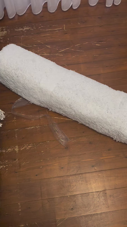 Shaggy Rug Plain White