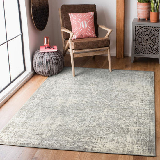 Vintage Rugs Holland Collection Rug Grey Ivory