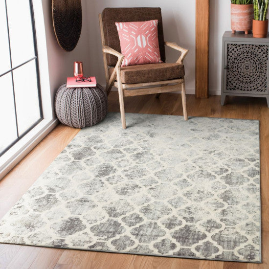 Vintage Rugs Nord Collection Rug Grey