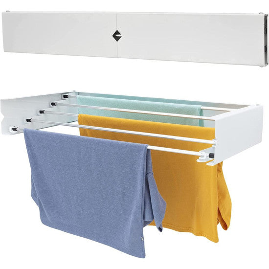 Laundry Drying Rack 75cm - 95cm Clothes Airers White - Plain