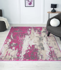 Living Room Rug Oxford Collection Pink Cream