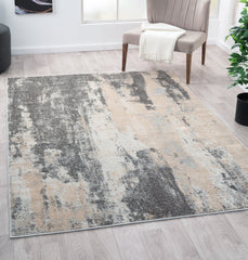 Living Room Rug Oxford Collection Grey Cream
