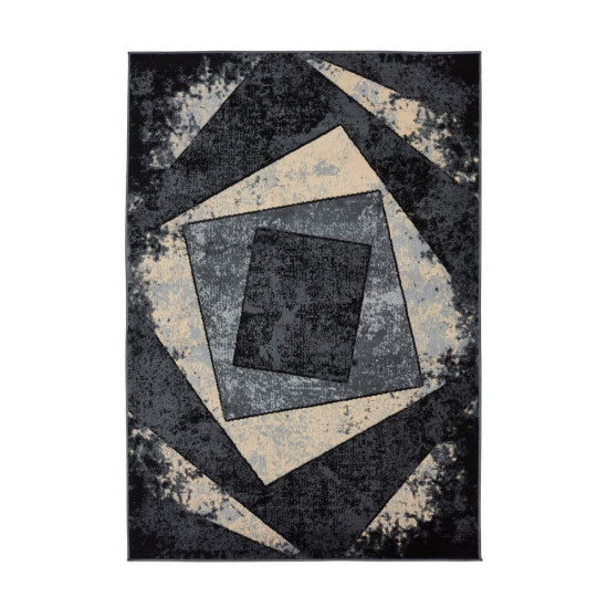 Modern Rugs Square Collection Rug Smoky Dark