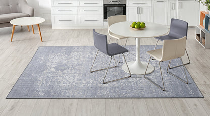 Living Room Rug Portobello Collection Grey Cream