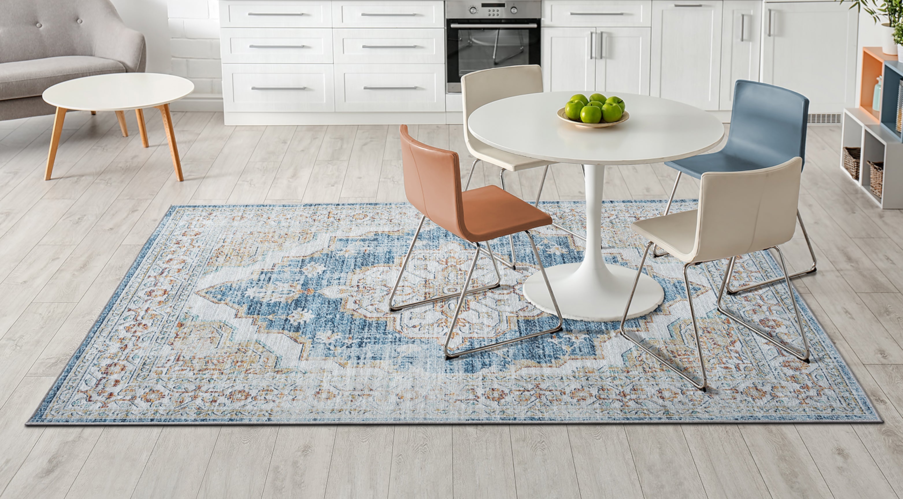 Living Room Rug Waterloo Collection Blue