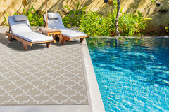 Outdoor Rugs Classic Collection Beige Cream