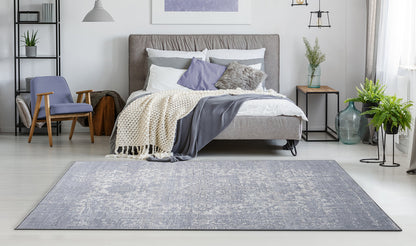 Living Room Rug Portobello Collection Grey Cream