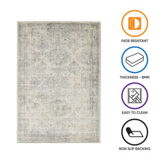 Vintage Rugs Holland Collection Rug Ivory Grey