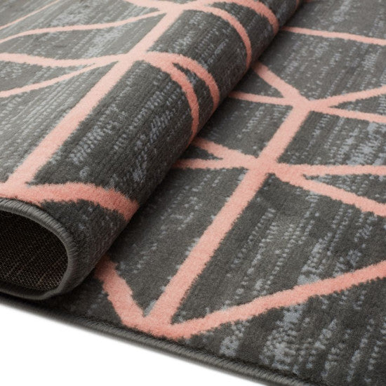 Modern Rugs Geometric Collection Rug Pink Rose
