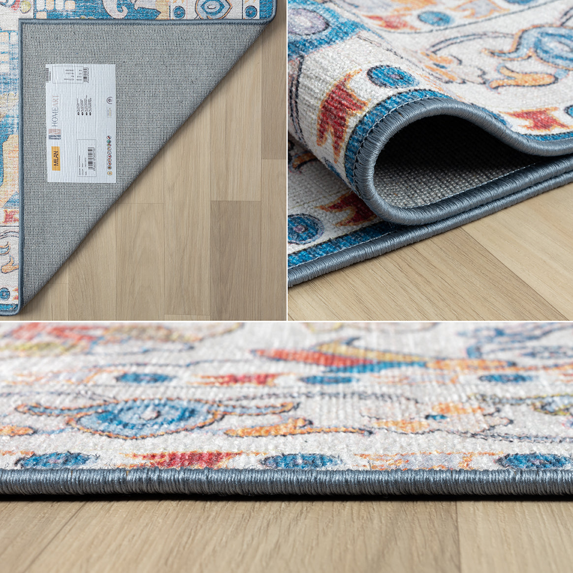 Washable Rugs Chelsea Collection Blue
