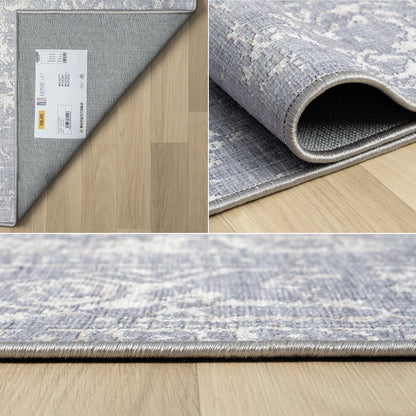 Living Room Rug Portobello Collection Grey Cream