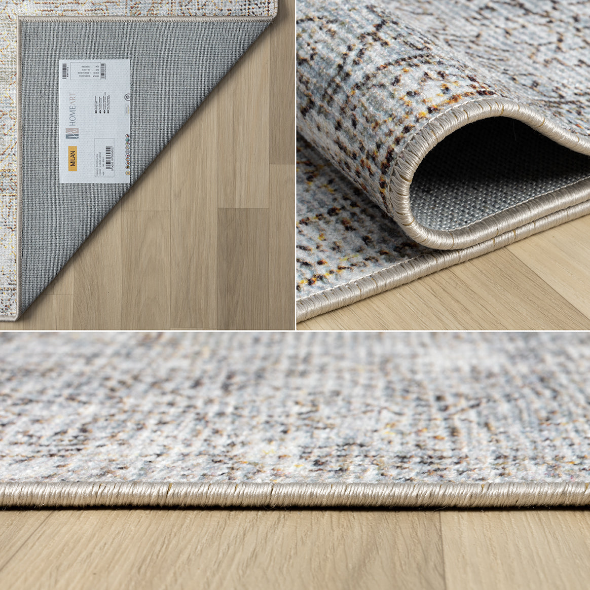 Washable Rugs Columbia Collection Light Beige