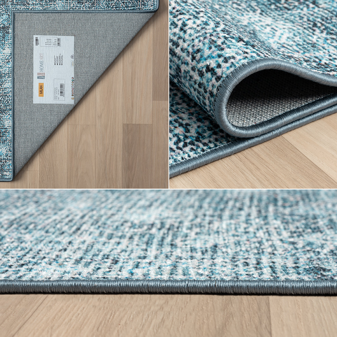 Living Room Rug Columbia Collection Light Blue