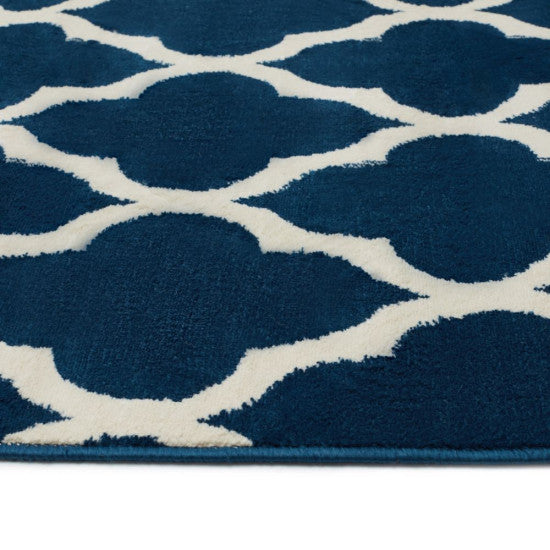 Modern Rugs Wimbledon Collection Rug Navy Ivory